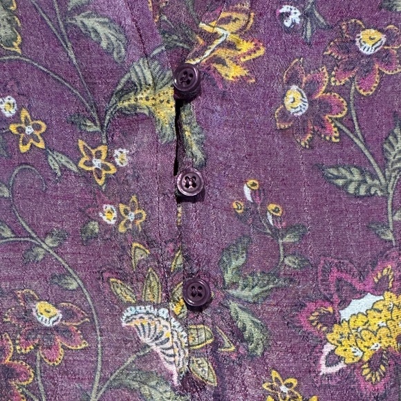 St. John's Bay Floral Sleeveless Blouse - Picture 4 of 7